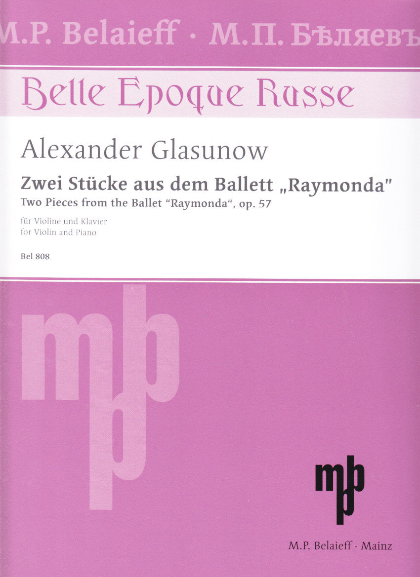 Glazunov, Raymonda op. 57, 2 Stucke (Belaieff)