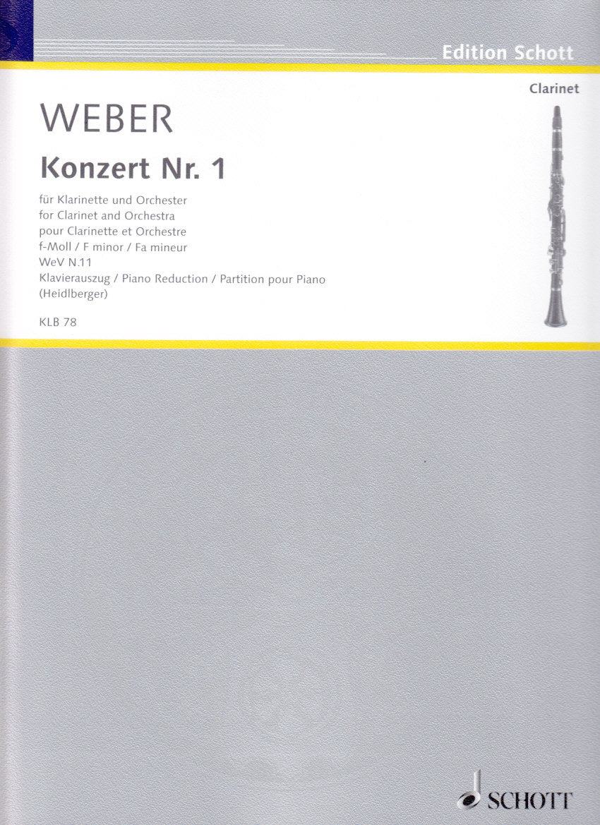 Weber, Concerto No. 1 in f op. 73 (Schott)