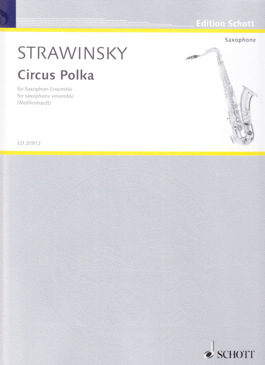 Stravinsky. Circus Polka (Sax Ens) (Schott)