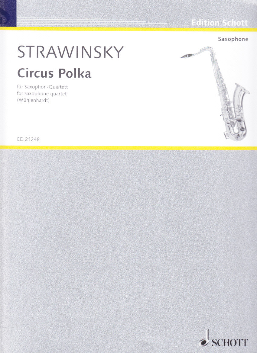 Stravinsky. Circus Polka (SATBr Sax) (Schott)