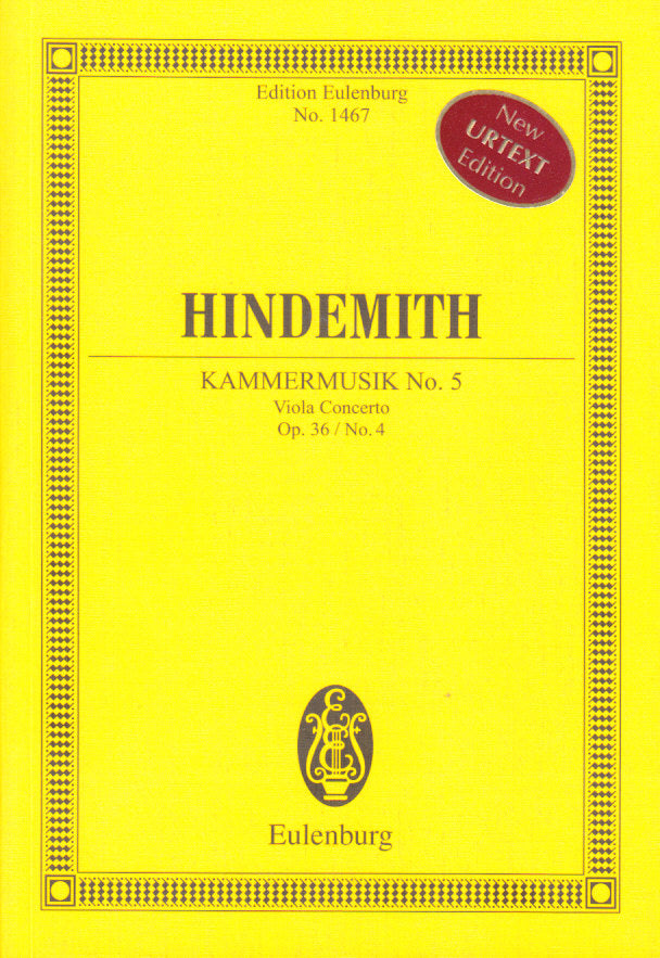 Hindemith, Kammermusik No. 5 op. 36/4 (Eulenburg)