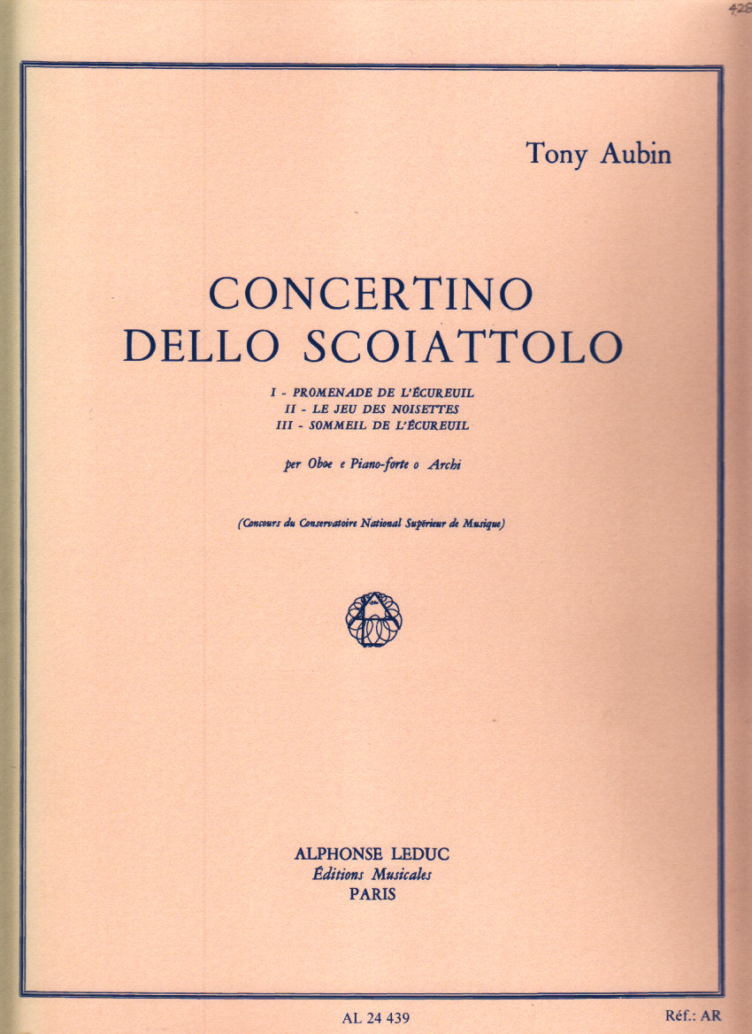 Aubin, Concertino dello scoiattolo (Leduc)