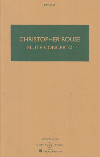 Rouse, Concerto for Flute (1993) (Boosey)
