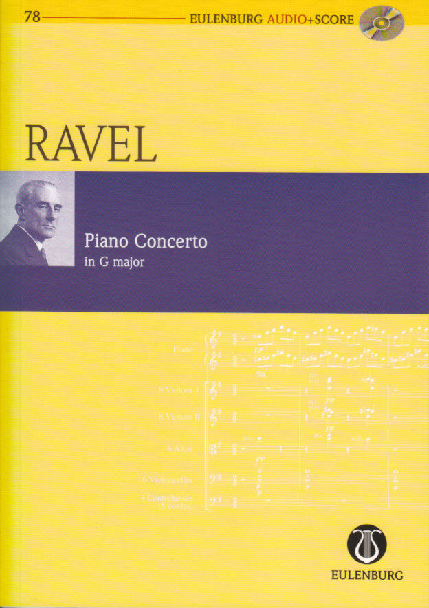 Ravel, Concerto for Piano in G (+CD) (Eulenburg)