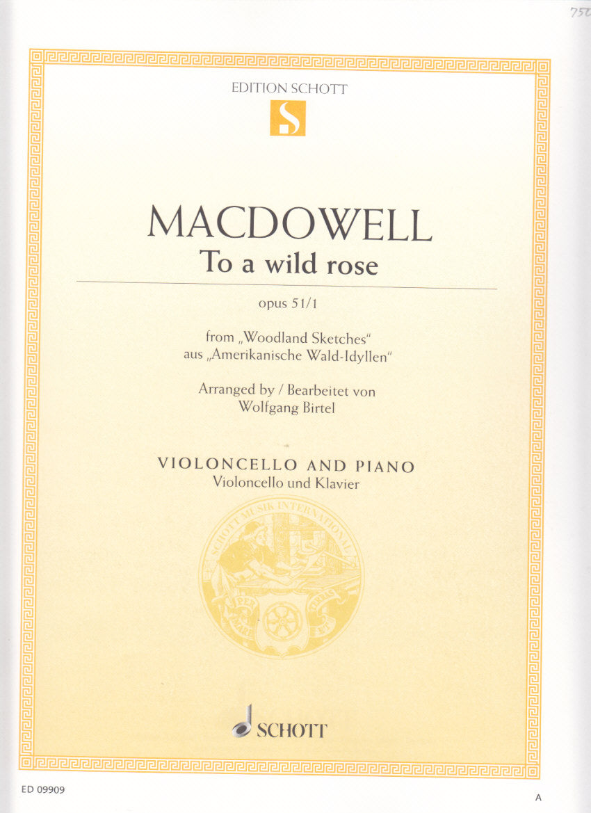 MacDowell, To a Wild Rose op. 51/1 (Schott)