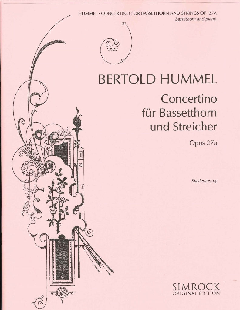 Hummel, Concertino fur Bassetthorn (Simrock)