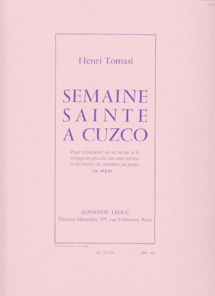 Tomasi, Semaine sainte a Cuzco (Leduc)