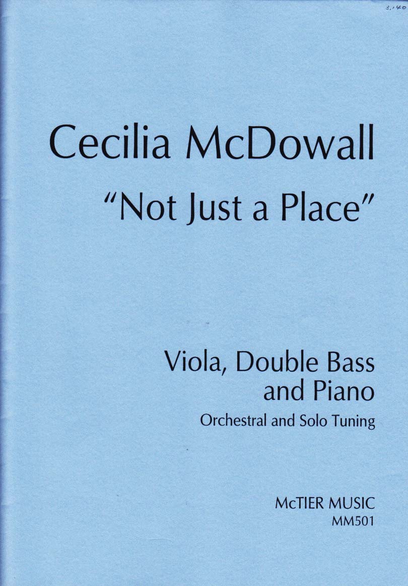 McDowall, Not Just a Place (Va,CB,Pf) (McTier Music)