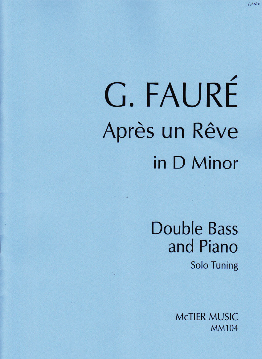 Faure, Apres un reve (Solo Tuning) (McTier Music)
