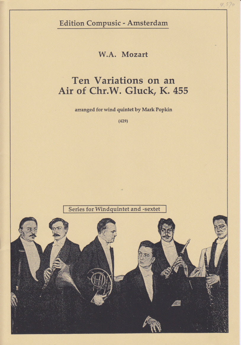 Mozart, 10 Variations on Gluck KV 455 (Compusic)