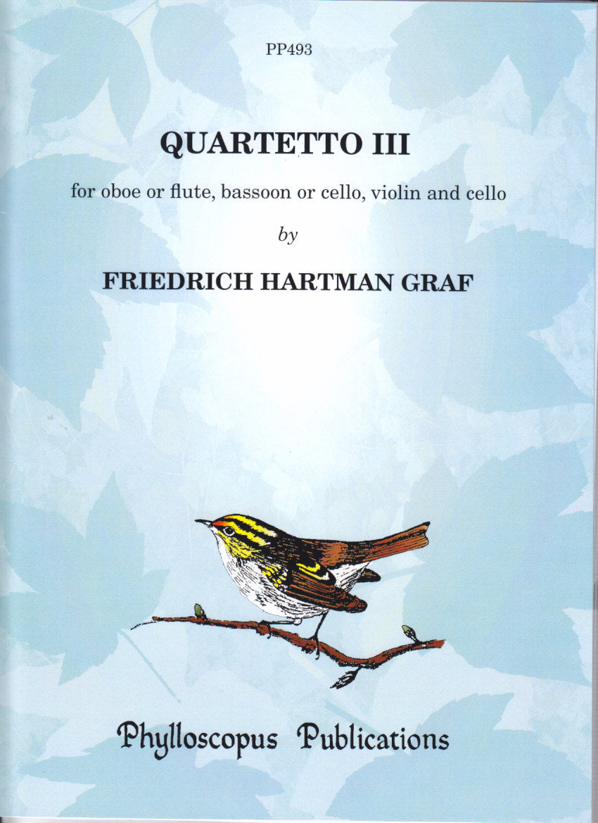 Graf, Quartetto 3 (Ob/Fl,Bn/Vc,Vn,Vc) (Phylloscopus Publications)