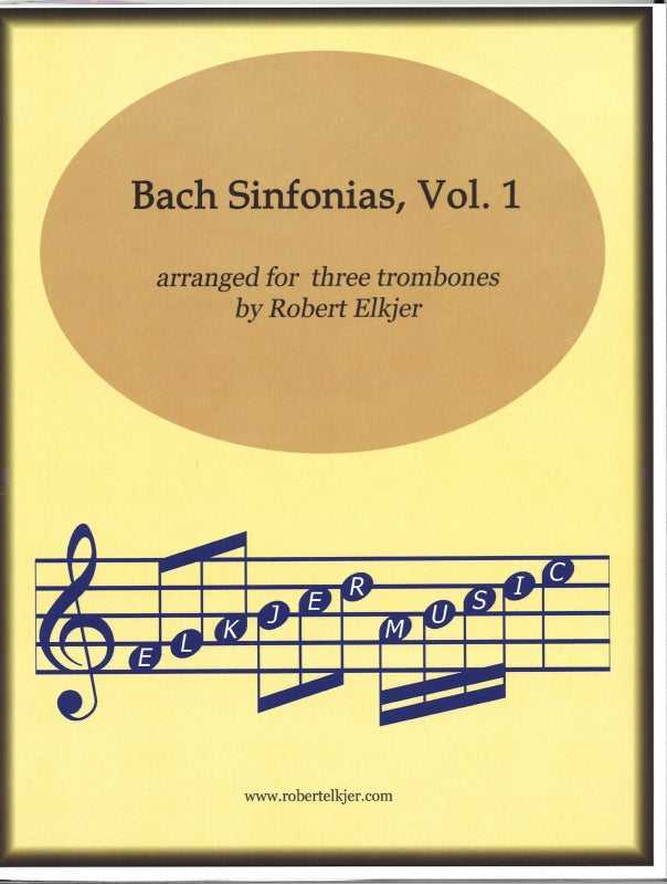 Bach, Sinfonias, 1 (3Tbn) (Elkjer Music)