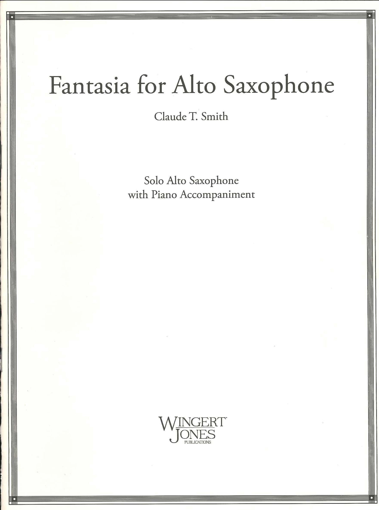 Smith, Fantasia (ASax,Pf) (Wingert-Jones)