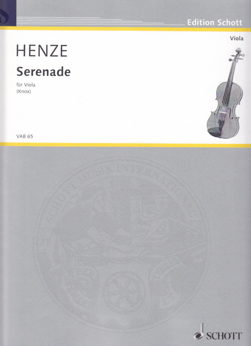 Henze, Serenade (1949) (Va Solo) (Schott)