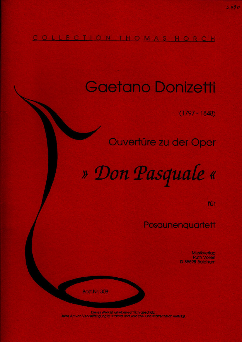 Donizetti, Don Pasquale, Ouverture (Ruth Vollert, Musikverlag)