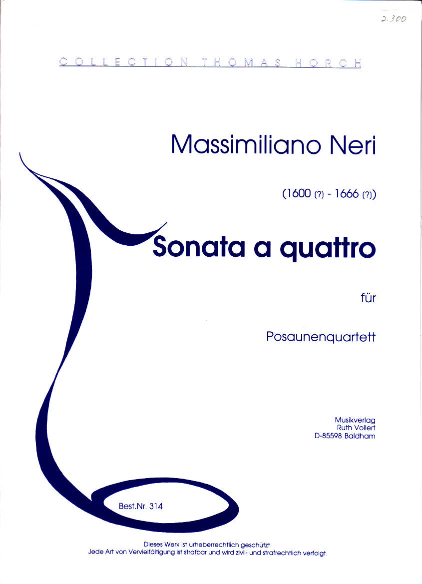 Neri, Sonata a quattro (Ruth Vollert, Musikverlag)