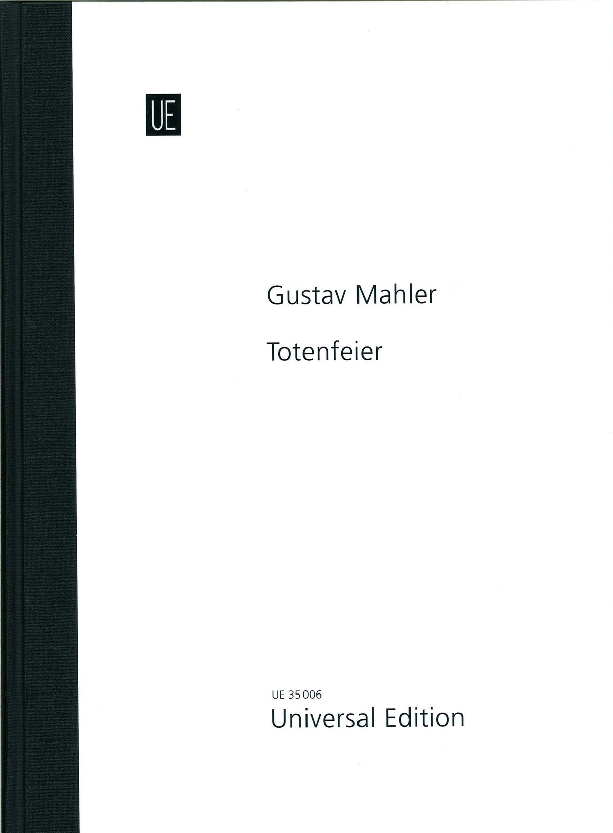 Mahler, Totenfeier (Full Score) (Universal)
