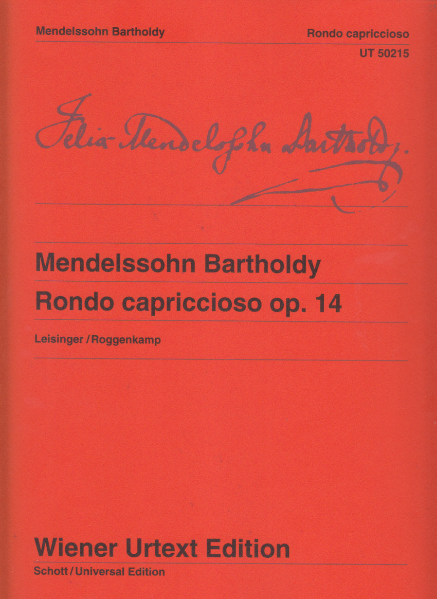 Mendelssohn, Rondo capriccioso op. 14 (Wiener Urtext Edition)