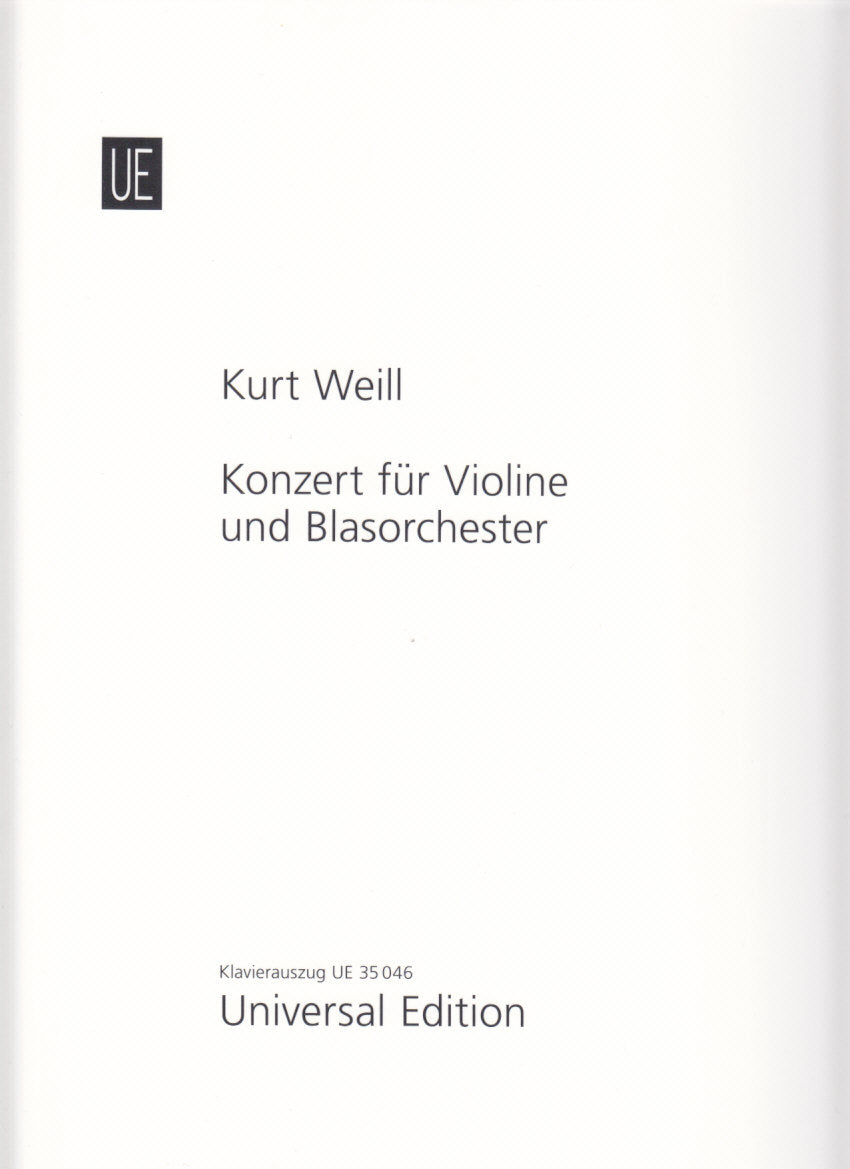 Weill, Concerto op. 12 (Universal)