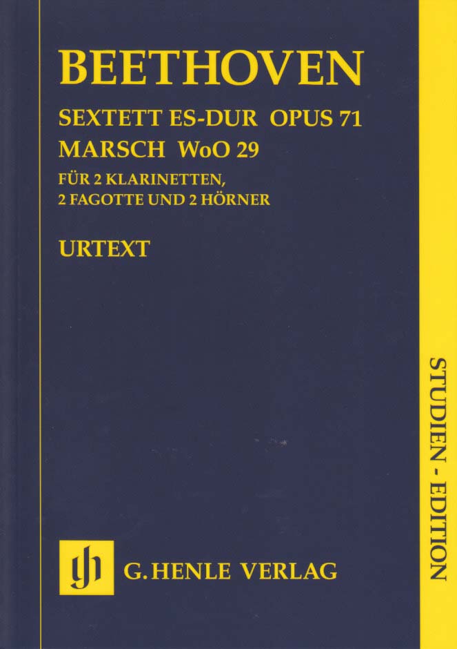 Beethoven, Sextet op. 71; Marsch WoO 29 (Henle)