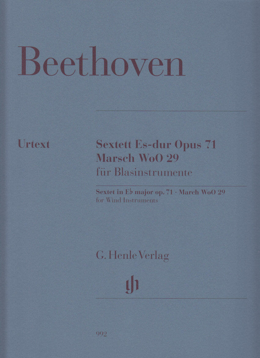 Beethoven, Sextet op. 71; Marsch WoO 29 (Henle)