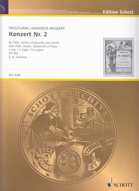 Mozart, Concerto KV 503 (Pf,Fl,Vn,Vc) (Schott)