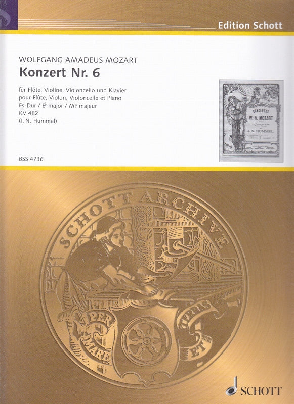 Mozart, Concerto KV 482 (Pf,Fl,Vn,Vc) (Schott)