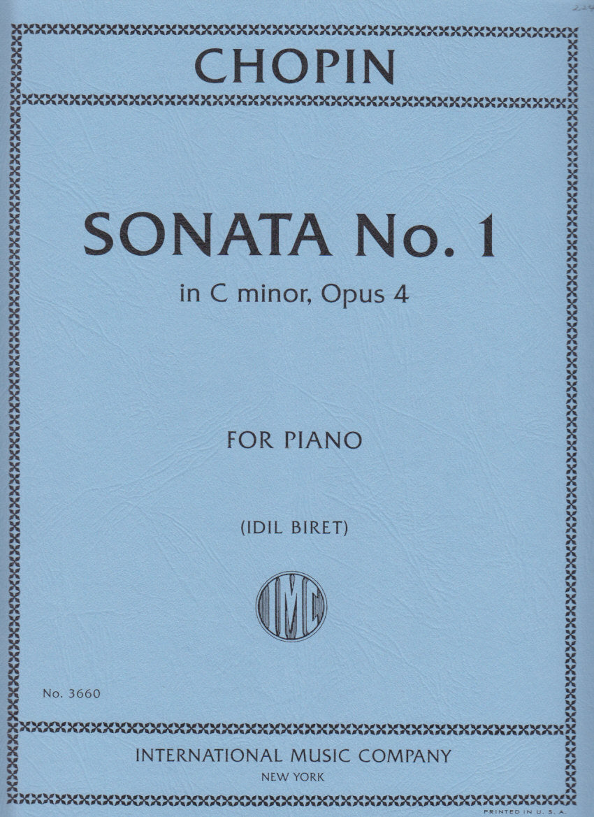 Chopin, Sonata op. 4 in c (Biret) (IMC)