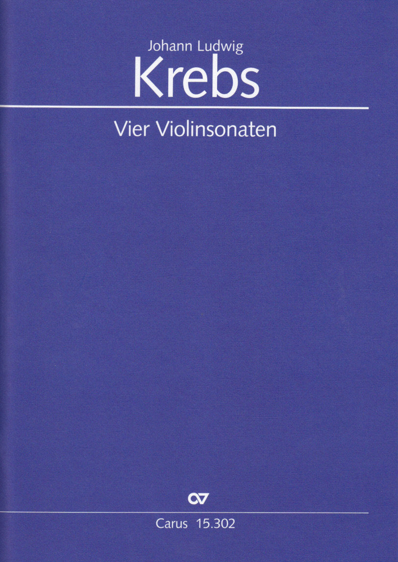 Krebs, 4 Sonaten (Vn,Bc) (Carus)