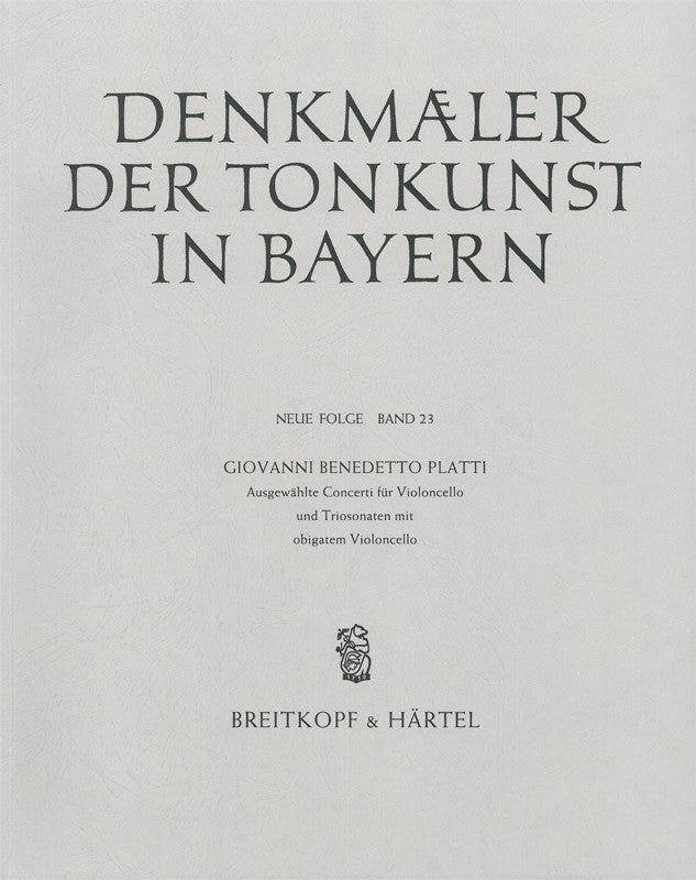 DTB Neue Folge 23: Platti, Concerti etc. (Breitkopf)