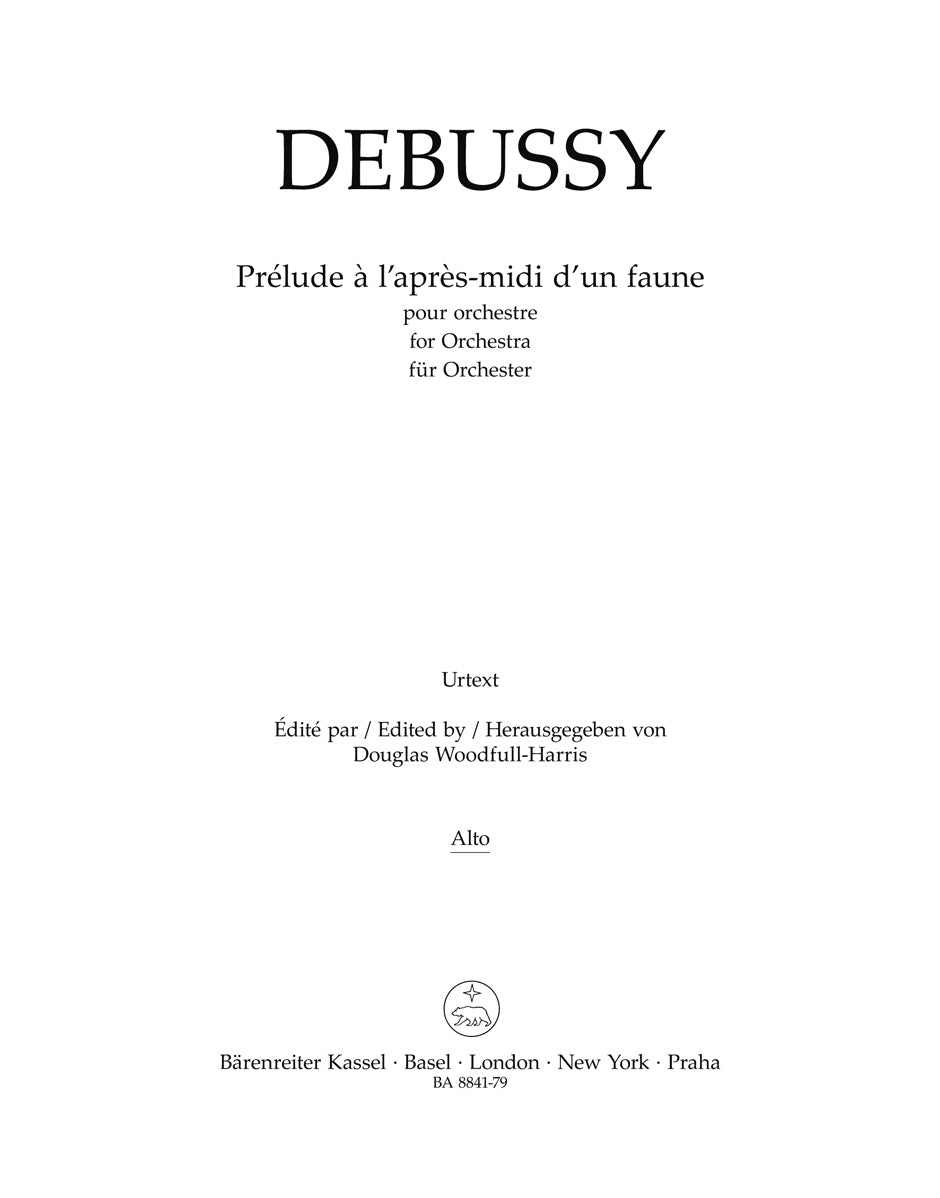 Debussy, Prelude a l'apres-midi Va (Barenreiter)