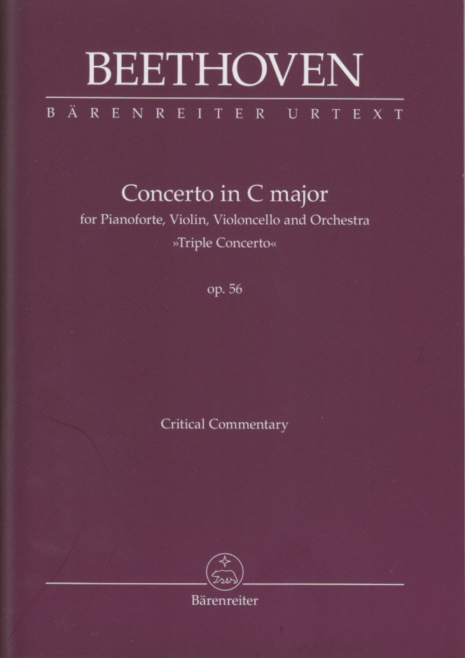Beethoven, Concerto op. 56 Commentary (Barenreiter)
