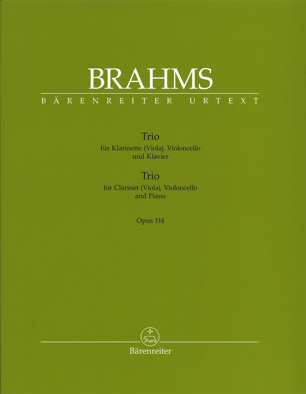Brahms, Trio op. 114 in a (Cl/Va,Vc,Pf) (Barenreiter)