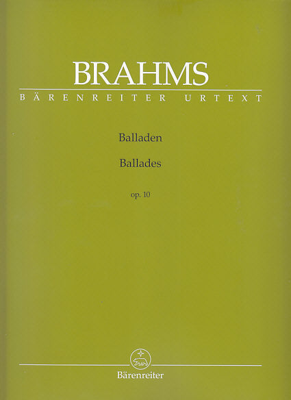 Brahms, Balladen op. 10 (Kohn) (Barenreiter)