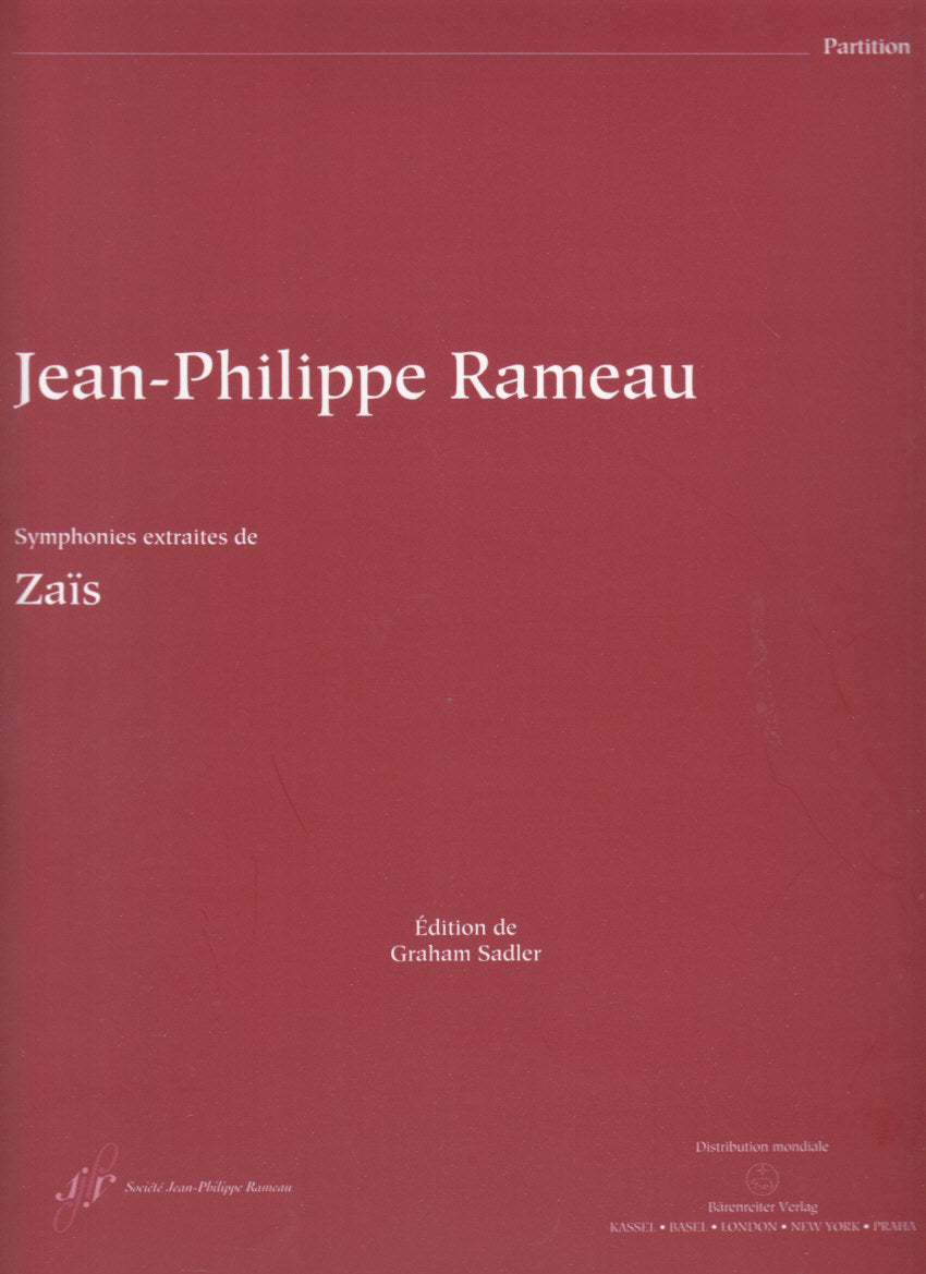 Rameau, Zais, Symphonies (Societe Jean-Philippe Rameau/Barenreiter)