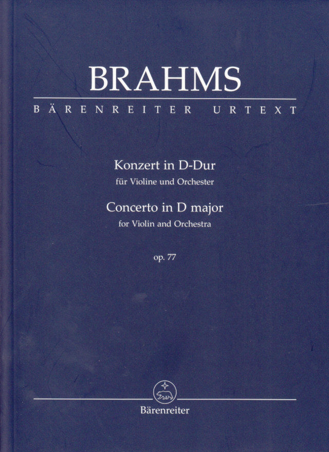 Brahms, Concerto for Violin op. 77 (Barenreiter)