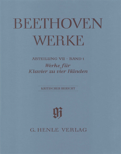 Beethoven Werke 7/1, Kritischer Bericht (Henle)