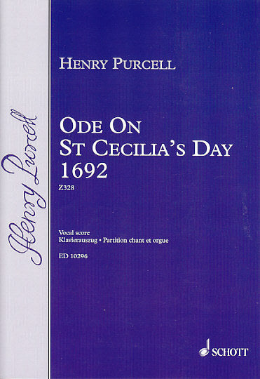 Purcell, Ode on St Cecilia's Day Z 328 (Schott)