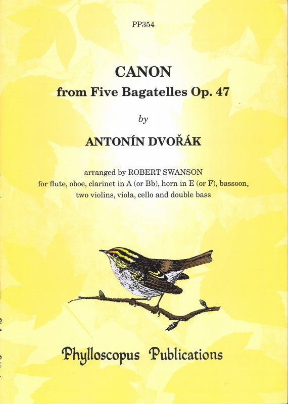 Dvorak, Canon, from 5 Bagatelles op. 47 (Phylloscopus Publications)