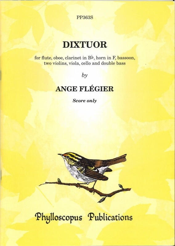 Flegier, Dixtuor (Score) (Phylloscopus Publications)