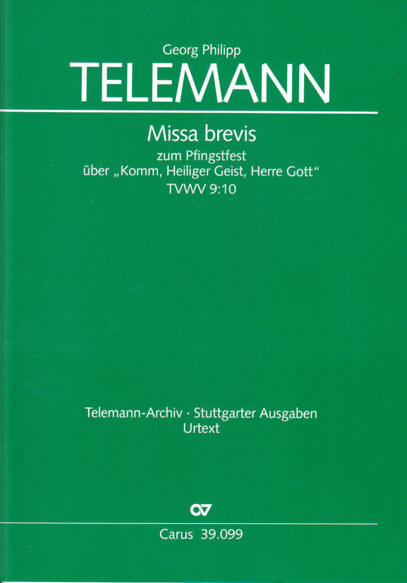 Telemann, Missa brevis TVWV 9/10 (Carus)
