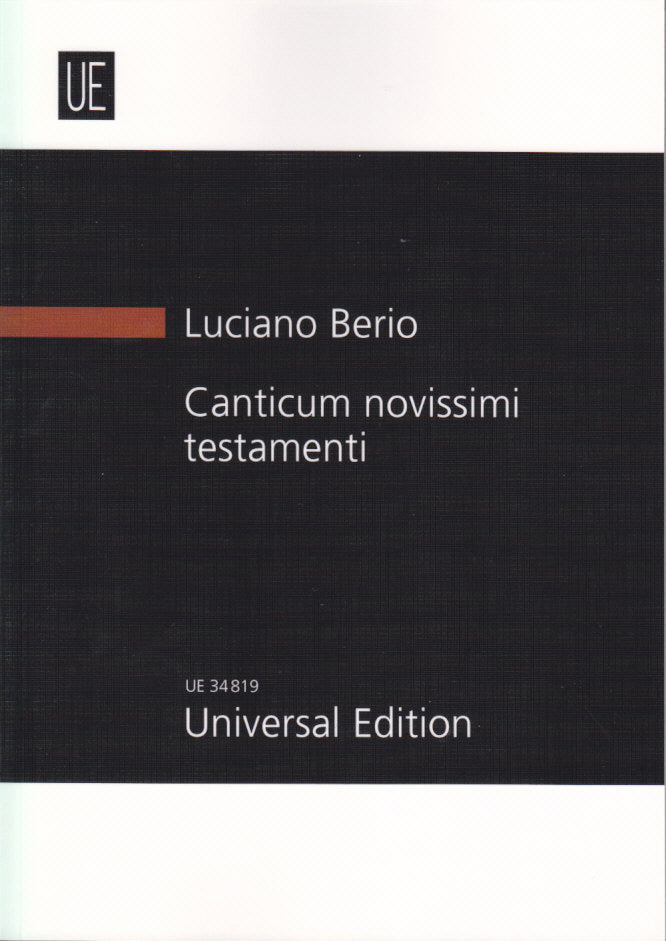 Berio, Canticum novissimi testamenti (Universal)