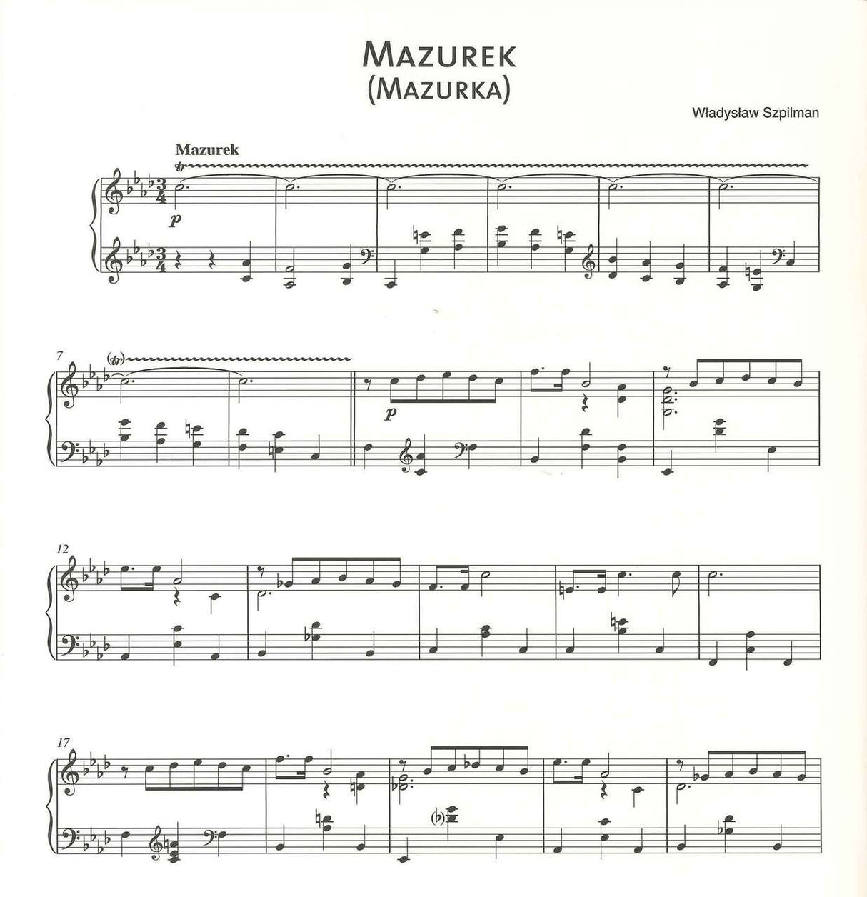 Szpilman, Mazurek (Mazurka) (1942) (Bote & Bock)