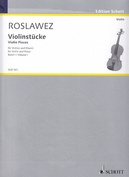 Roslavets, Violinstucke 1 (Schott)