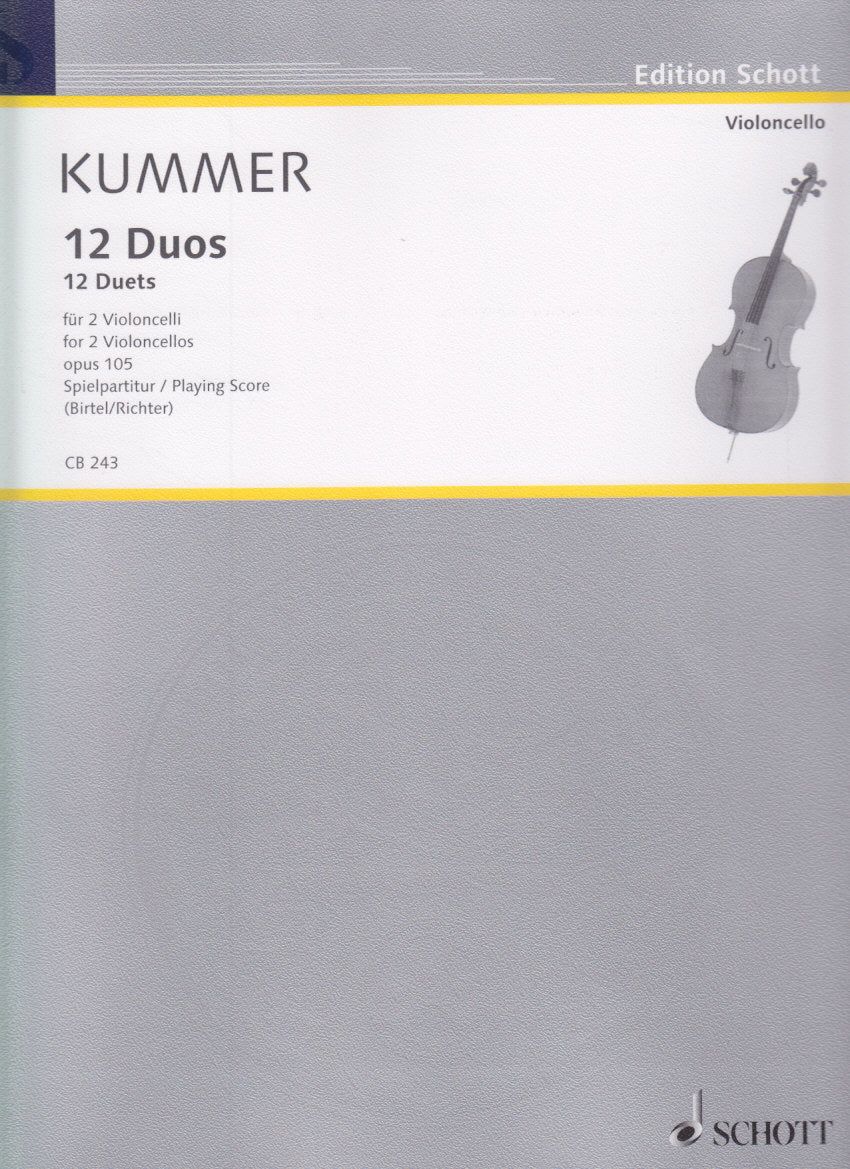 Kummer, 12 Duos op. 105 (2Vc) (Schott)