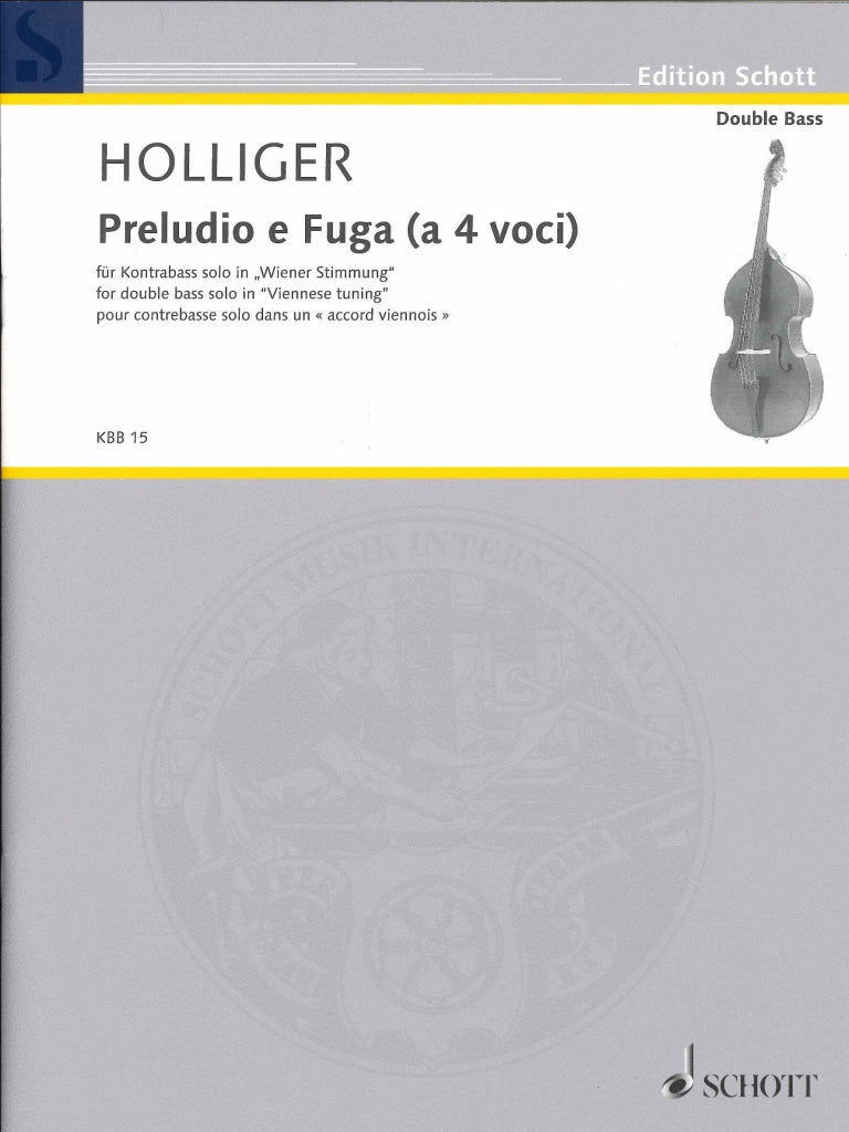 Holliger, Preludio e Fuga (CB Solo) (Schott)