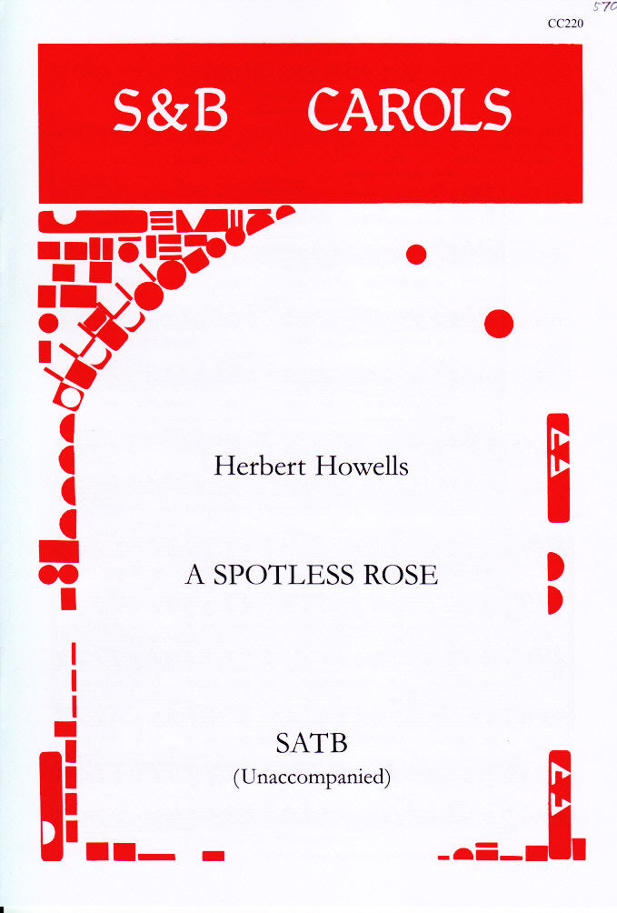 Howells, Spotless Rose (SATB a cappella) (Stainer & Bell)