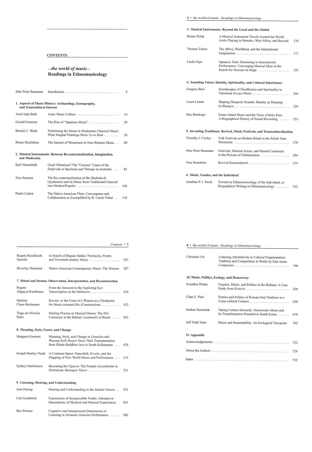 World of Music: Readings in Ethnomusicol (VWB-Verlag)