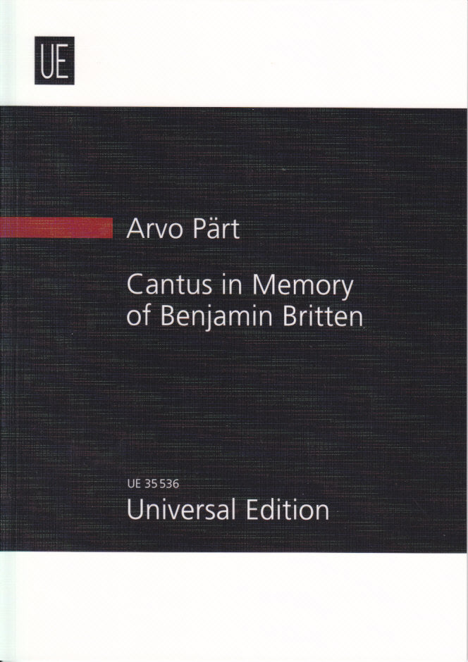 Part, Cantus in Memory of B. Britten (Universal)