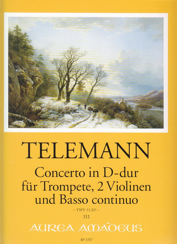 Telemann, Concerto TWV 51/D7 (Trp,2Vn,Bc (Amadeus Verlag)